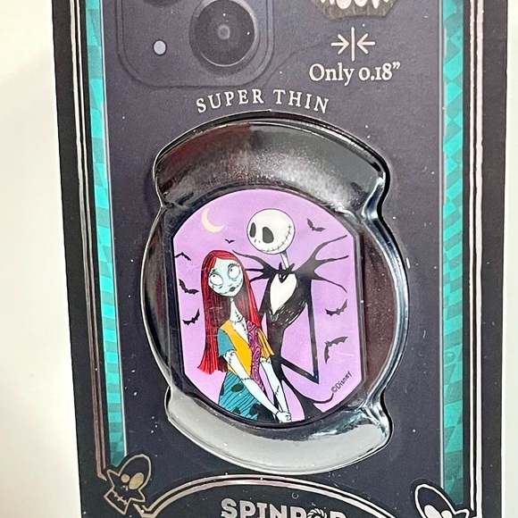 SpinPop~Slim Grip~The Nightmare Before Christmas~Phone Grip~Jack and Sally~NEW - Picture 4 of 7